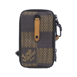 Túi đeo vai Louis Vuitton Damier Giant (LV Squared) Double Phone Pouch N40377 - Hàng hiệu Chính hãng 802123