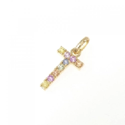 K18YG Mặt dây chuyền Sapphire 0.14CT - Hàng hiệu Chính hãng