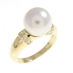 Nhẫn ngọc trai Akoya K18YG 9.0mm - Hàng hiệu Chính hãng