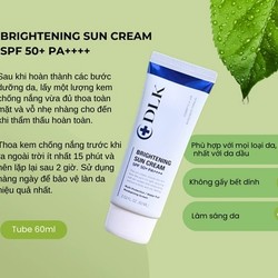 Kem chống nắng DLK Brightening Sun Cream SPF 50+ PA++++ Tube 60ml 193626