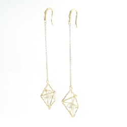 Bông tai ngọc trai Akoya K18YG 5.6mm - Hàng hiệu Authentic 869156