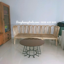 Bàn ghế sofa mây lưng uốn cánh hoa hiện đại 540630