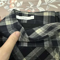 Chân váy kẻ MADELEN chữ A dáng ngắn còn mới đẹp 695775