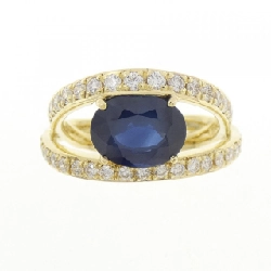 Nhẫn Sapphire K18YG 2.73CT - Hàng hiệu Chính hãng 851372