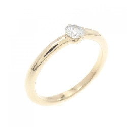 Nhẫn kim cương K10YG 0.16CT - Hàng hiệu Chính hãng