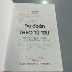 DỰ ĐOÁN THEO TỨ TRỤ - Thiệu Vĩ Hoa 270689