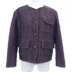 【Mã giảm giá】Áo khoác không cổ CHANEL