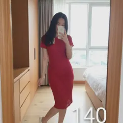 Đầm đỏ cam ( màu bã trầu) size S M mới nguyên mặc Tết cực xinh 1023360