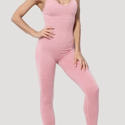 Jumpsuit đồ thể thao tập Yoga, tập Gym, thoáng khí (Size M) - Màu Hồng