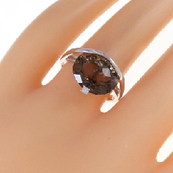 Nhẫn đá quý khói K18WG 4.31CT 666174