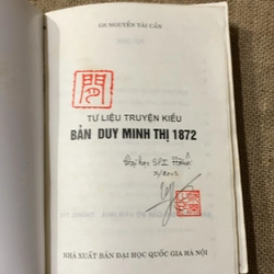 Tư liệu truyện Kiều bản Duy Minh Thị 1872 380799