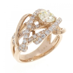 Nhẫn kim cương K18PG 0.582CT