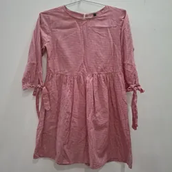 Váy dài tay caro nhí dạo phố đi làm