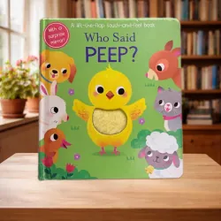 Board book Who Said Peep? - Lật mở sờ chạm gương soi 927871