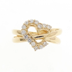 Nhẫn kim cương hình trái tim K18YG 0.19CT - Hàng hiệu Chính hãng 850420