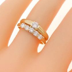 Nhẫn kim cương K18YG 0.51CT 666692