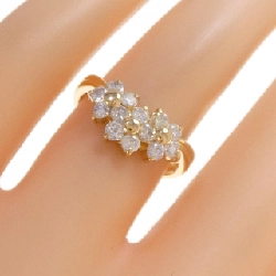Nhẫn kim cương hoa K18YG 0.60CT 668474