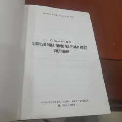 Giáo trình LỊCH SỬ NHÀ NƯỚC VÀ PHÁP LUẬT VIỆT NAM 930905