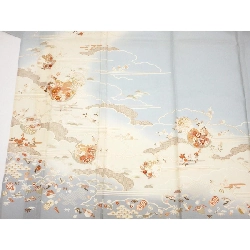 Áo kimono đơn lớp Komaro, trang trí vàng Yuzen, thêu màu ombre - Hàng hiệu Authentic 877169