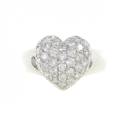 Nhẫn kim cương pavé hình trái tim PT900 0.70CT 669833