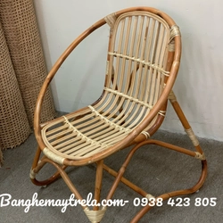 Ghế sò mây tự nhiên chân quỳ 526214