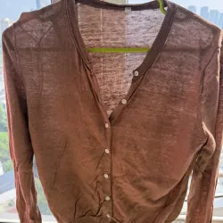 Combo 3 áo cardigan linen của MUJI 1025639