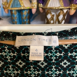 London Times đầm xanh lá 521294