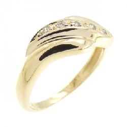 Nhẫn kim cương K18YG 0.04CT