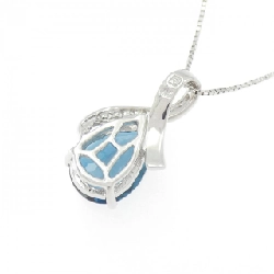 K18WG Blue Topaz Necklace - Hàng hiệu Authentic 856267