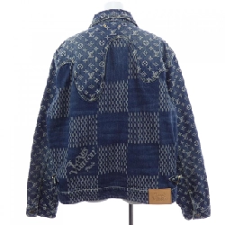 Áo khoác denim LOUIS VUITTON Giant Damier Wave Monogram NIGO HJA10WUZC - Hàng hiệu Chính hãng 892492