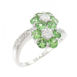 Nhẫn Garnet Xanh K18WG 1.00CT