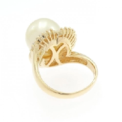 Nhẫn ngọc trai trắng K18YG 12.3mm - Hàng hiệu Authentic 852261