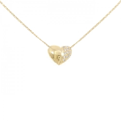 K18YG Dây chuyền kim cương hình trái tim 0.14CT - Hàng hiệu Chính hãng