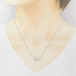 Dây chuyền kim cương PT900/PT850 hình ruy băng 0.30CT - Hàng hiệu Chính hãng 858252