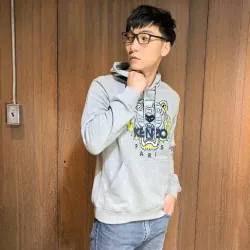 Áo hoodie Kenzo Paris thêu mặt cọp (đầu hổ) trước ngực 760775