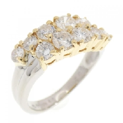 Nhẫn kim cương K18YG/PT850 1.02CT