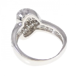 Nhẫn kim cương pavé hình trái tim K18WG 673120