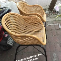 Ghế mây cafe chân sắt giá rẻ 790441