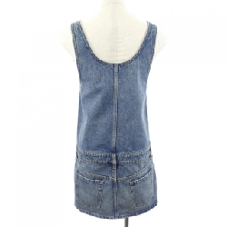 MIU MIU Đầm denim x poplin có khóa GWA218 SOOO 16T1 - Hàng hiệu Chính hãng 810697