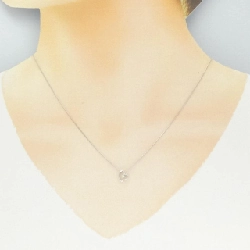 K18WG Dây chuyền kim cương hình trái tim 0.01CT - Hàng hiệu Chính hãng 863802