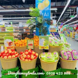 Sọt trung bày siêu thị đan dây nhựa tròn 577104