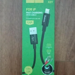 Dây sạc nhanh 2.4A Hoco,1m dây bọc dù