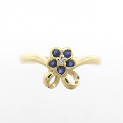 Nhẫn Sapphire Hoa 18KTYG - Hàng hiệu Chính hãng 852390