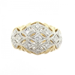 Nhẫn kim cương K18YG/PT900 0.37CT - Hàng hiệu Authentic 854269