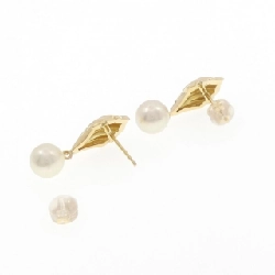 K18YG Bông tai ngọc trai Akoya 7.2mm - Hàng hiệu Chính hãng 870070