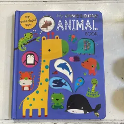 NGOẠI VĂN : with animal- shapes pages : MY AWESOME ANIMAL BOOK - bìa cứng 