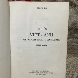 BÙI PHỤNG - TỪ ĐIỂN  VIỆT - ANH VIETNAMESE ENGLISH DICTIONARY 748223
