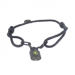 Vòng tay Louis Vuitton Lockit Virgil Abloh Đen