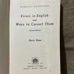 ERRORS in ENGLISH and Ways to Correct Them- sách tiếng Anh  799337
