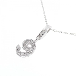 K18WG Số 9 Dây chuyền kim cương 0.09CT - Hàng hiệu Chính hãng 862041